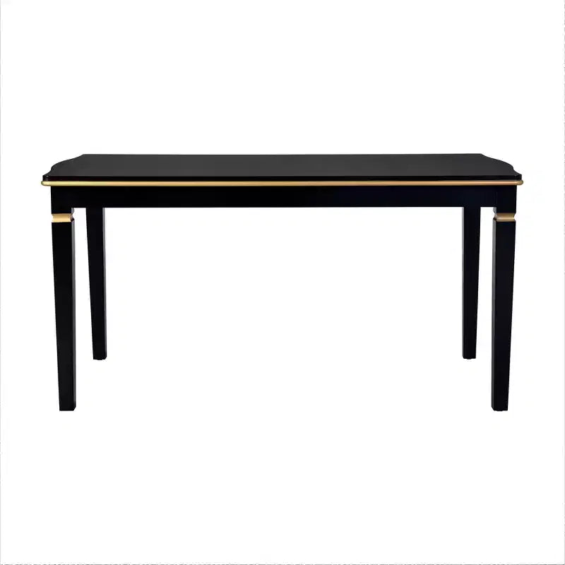 Ensemble de salle à manger rétro 6 pièces, table rectangulaire et 4 chaises touffetées à dossier haut et banc, ensemble de salle à manger en bois pour 6 personnes