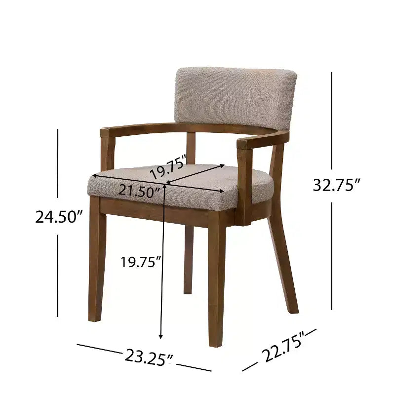 Ensemble de salle à manger 5 pièces Christopher Knight Home Raisa en bois d'hévéa de style fermier avec chaises rembourrées en bouclette