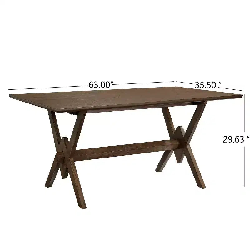 Ensemble de salle à manger 5 pièces Christopher Knight Home Raisa en bois d'hévéa de style fermier avec chaises rembourrées en bouclette
