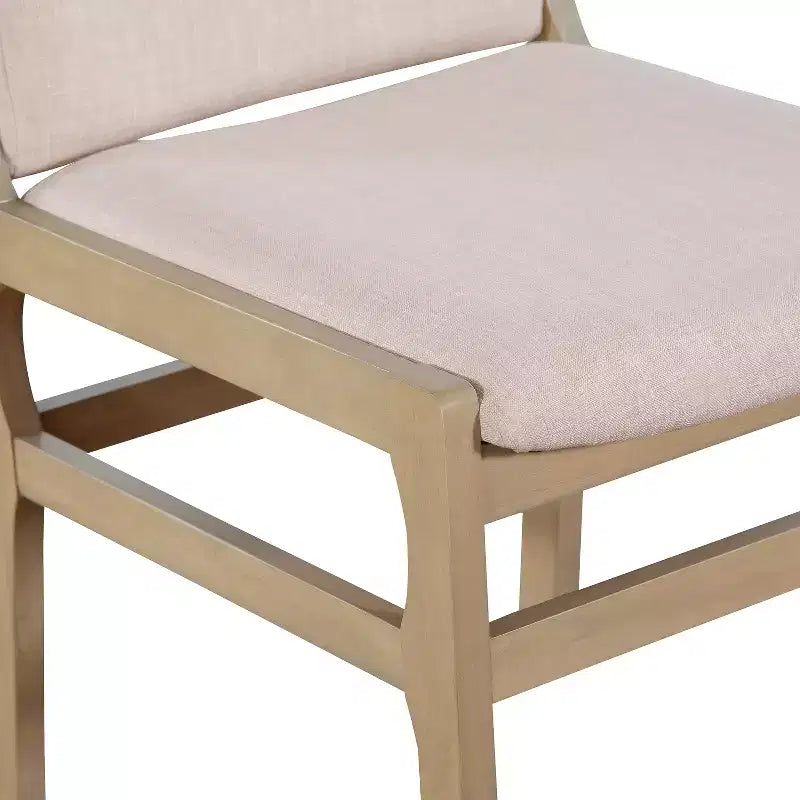 Christopher Knight Home Lyra, ensemble de salle à manger contemporain 7 pièces en hévéa tapissé, avec table à manger extensible