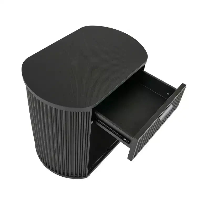 Chambre à coucher complète Shirley (lit et tables de chevet) – Noir – iNSPIREQ