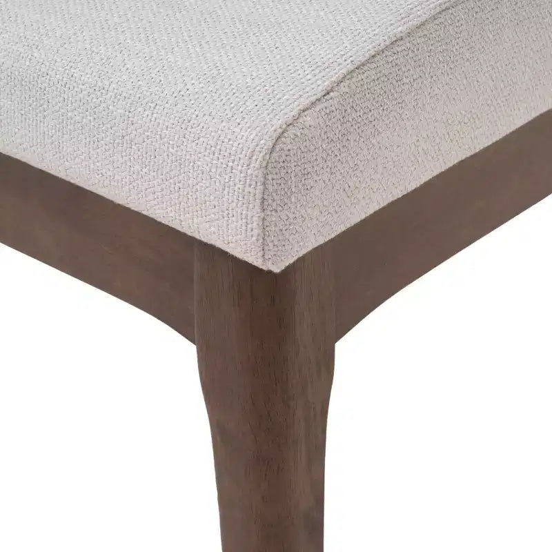 Ensemble de salle à manger moderne en bois pour 4 personnes, ensemble de 5 pièces avec table rectangulaire et 4 chaises rembourrées pour salle à manger et cuisine, beige clair, noyer