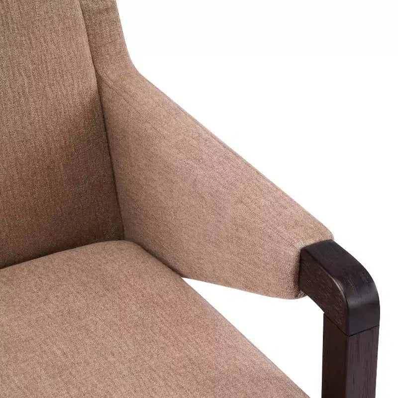 Christopher Knight Home Lindiwe – Ensemble de salle à manger moderne 7 pièces en bois d'hévéa avec table rectangulaire et revêtement en lin