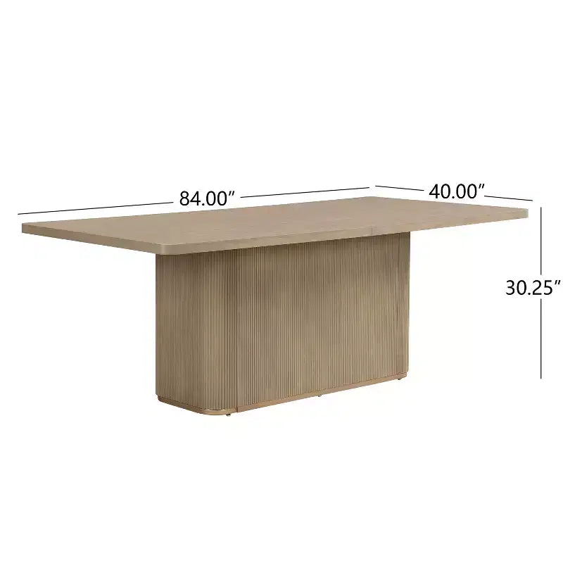 Christopher Knight Home Lindiwe – Ensemble de salle à manger moderne 7 pièces en bois d'hévéa avec table rectangulaire et revêtement en lin
