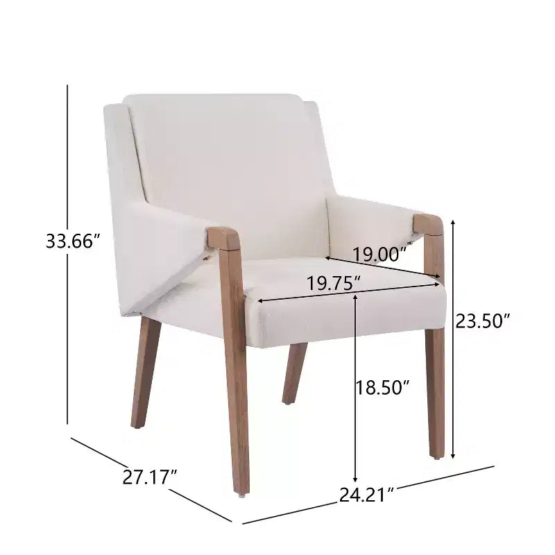 Christopher Knight Home Lindiwe – Ensemble de salle à manger moderne 7 pièces en bois d'hévéa avec table rectangulaire et revêtement en lin