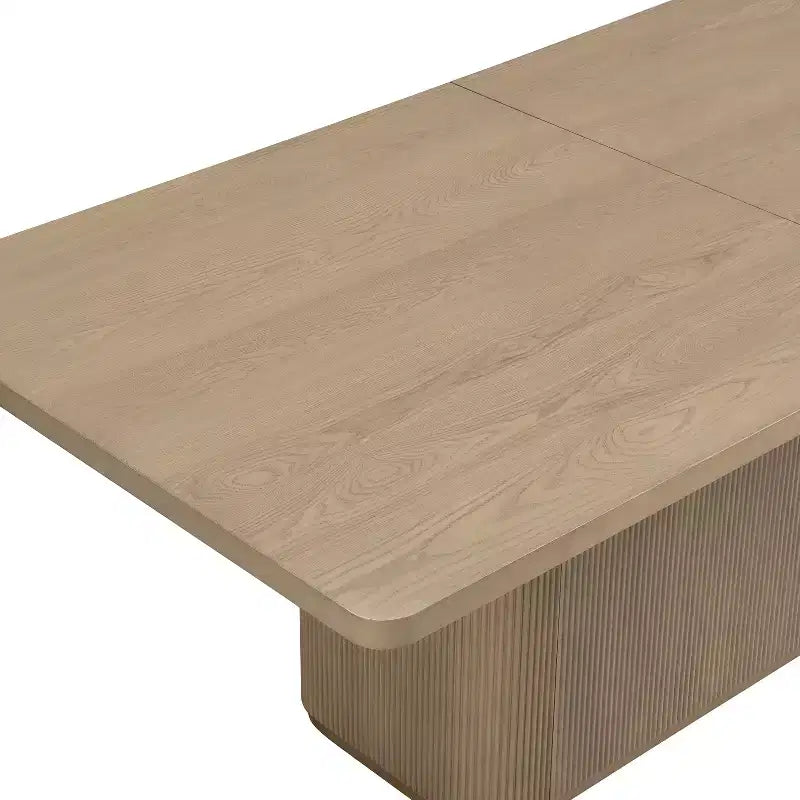 Christopher Knight Home Lindiwe – Ensemble de salle à manger moderne 7 pièces en bois d'hévéa avec table rectangulaire et revêtement en lin