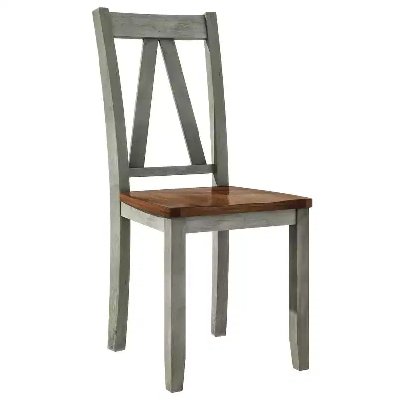 Ensemble de table à manger en bois de ferme 6 pièces avec longue banquette et 4 chaises de salle à manger - ModernLuxe