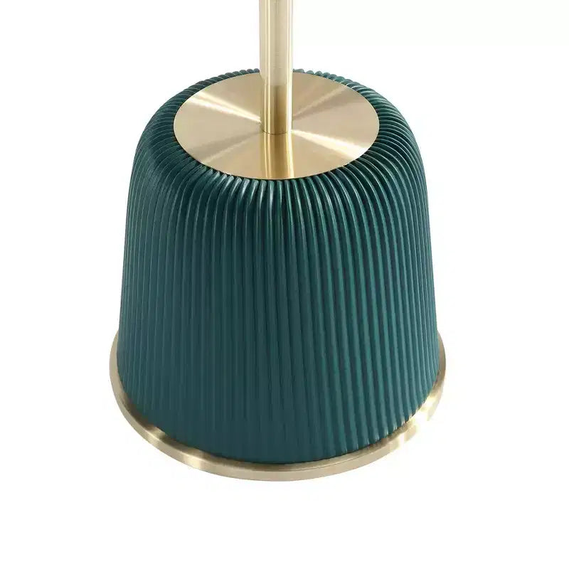 Manhattan Comfort Ensemble de 2 tables basses et tables d'appoint Anderson en similicuir avec plateau en métal