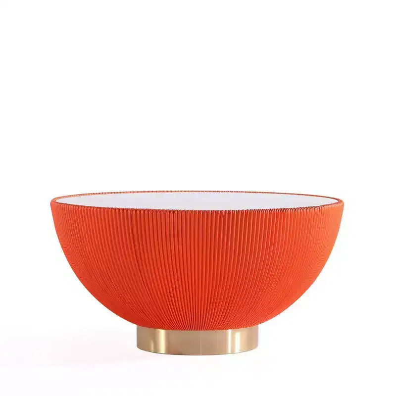 Manhattan Comfort Ensemble de 2 tables basses et tables d'appoint Anderson en similicuir avec plateau en métal