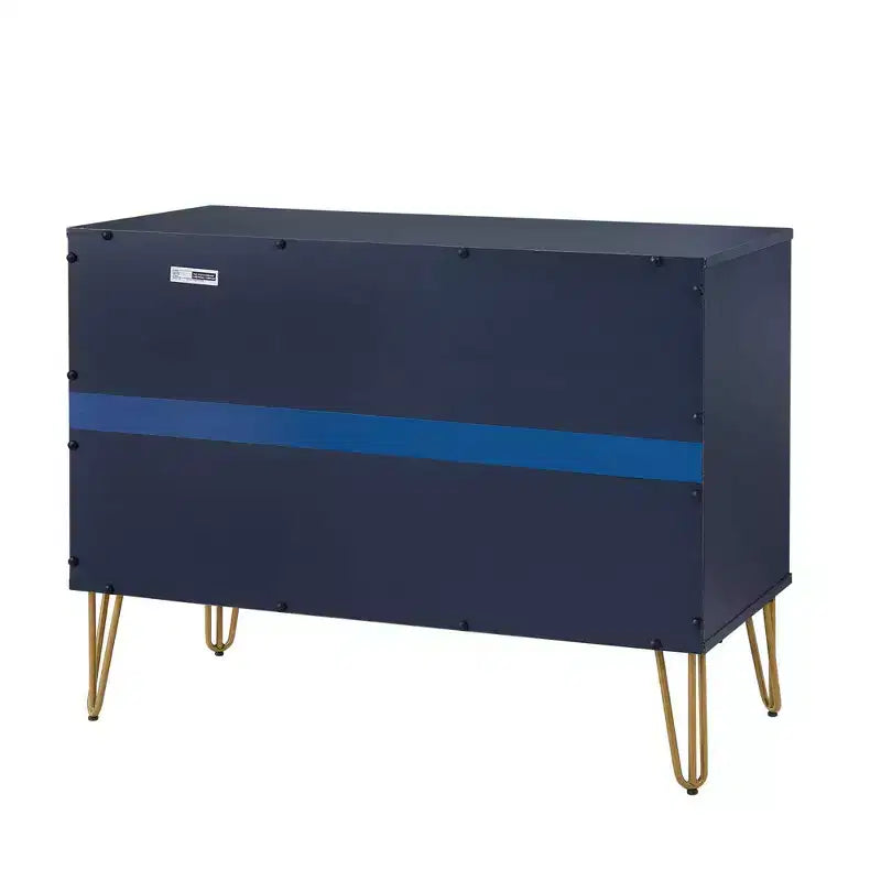 Ensemble commode 3 tiroirs et table de chevet 1 tiroir moderne Manhattan Comfort Dumbo 2 pièces