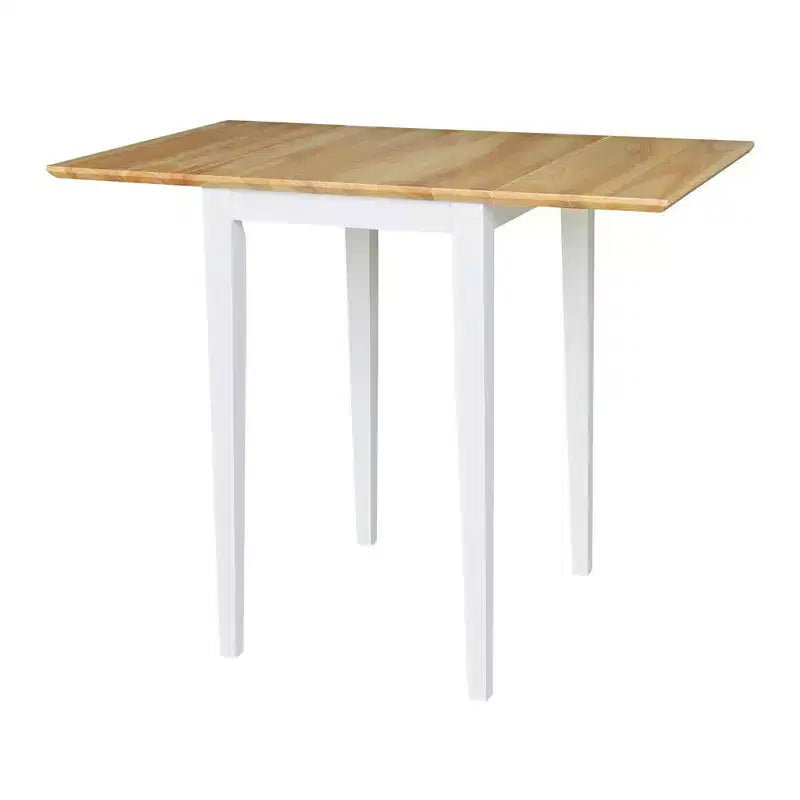 Table de salle à manger International Concepts Small Dual Drop Leaf avec 2 chaises San Remo Splat